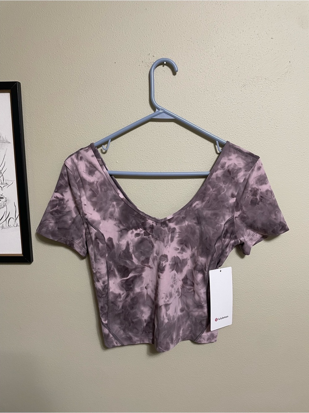 lululemon athletica Mauve Tie-Dye Short Sleeve align tee